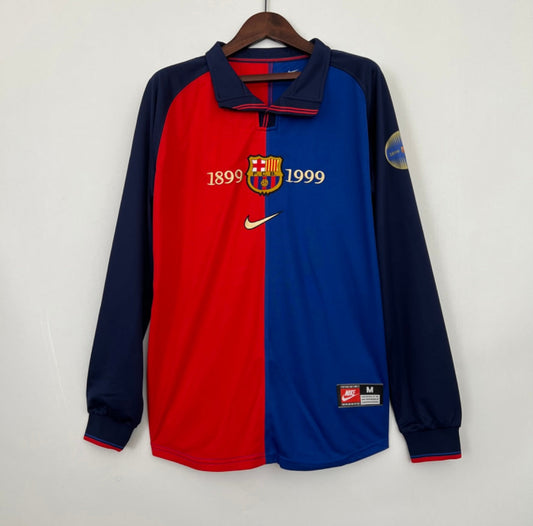 FC Barcelona 99/00 Long Sleeve Home Jersey