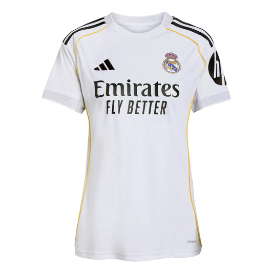 Adidas Real Madrid Home Jersey 25/26 with AEROREADY