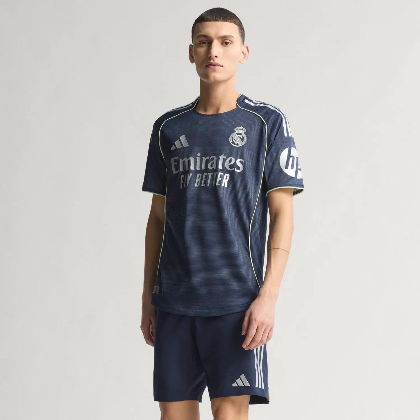 Adidas Men's Moiré Effect Jersey 25/26 Navy