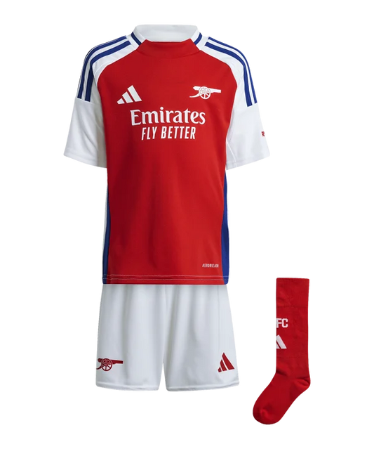 Arsenal 24/25 Kids Home Kit with Aeroready Fabric