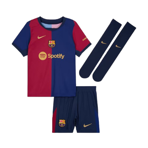 FC Barcelona Kids Home Kit 24/25 with Dri-FIT Tech