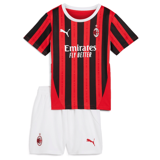 Youth AC Milan Replica Kit with Aeroready Tech